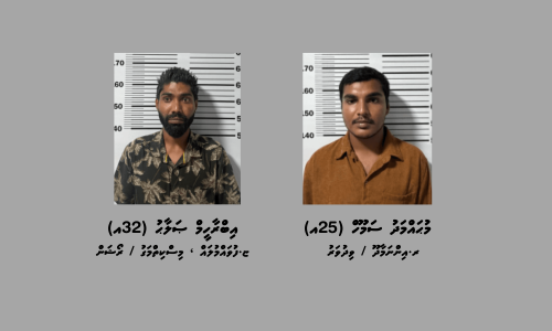 މަސްތުވާތަކެއްޗާއެކު ދުވާފަރުން ދެ މީހަކު ހައްޔަރުކުރުން، ފޮޓޯ: ފުލުހުން