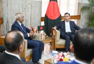 ރައީސުލްޖުމްހޫރިއްޔާ، ބަންގްލަދޭޝްގެ ބޮޑުވަޒީރާ ބައްދަލުކުރެއްވުން، ފޮޓޯ: ރައީސް އޮފީސް