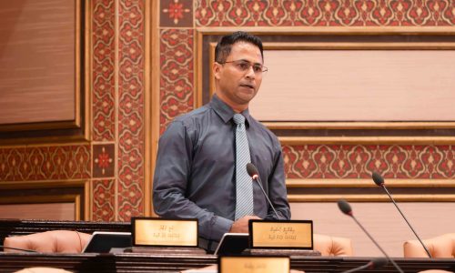މެންބަރު އިބްރާހީމް ޙުސައިން،. ފޯޓޯ: މަޖިލިސް