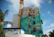 އައިލެންޑް އޭވިއޭޝަން އައު އޮފީސް އިމާރާތުގެ ސްޓްރަކްޗާގެ މަސައްކަތް ، ފޮޓޯ: ޕީއެސްއެމް ނިއުސް