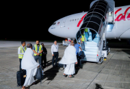 ތާރީޚީ ފެށުމެއް: އައްޑޫ ގަން އެއާޕޯޓުން ސީދާ ސައުދީއަށް އުމްރާ ދަތުރުތައް ފެށުން، ފޮޓޯ: މޯލްޑިވިއަން