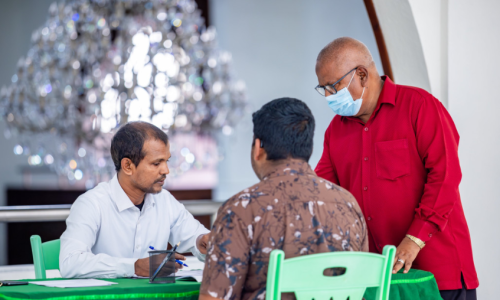 ޒުވާން ޚަތީބުން ތަމްރީނުކުރުމުގެ 5ވަނަ ބުރުގެ އޮޑިޝަން، ފޮޓޯ: އިސްލާމިކް މިނިސްޓްރީ