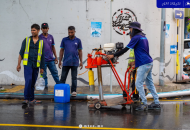 އަމީނީ މަގު މަރާމާތުކުރުމުގެ ކުރިން ކުރަންޖެހޭ ސާވޭގެ މަސައްކަތް އެމްޓީސީސީން ކުރަނީ، ފޮޓޯ: އެމްޓީސީސީ
