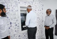 ފޮނަދޫގައި އިސްލާމިކް ބޭންކުގެ އޭޓީއެމް ޚިދުމަތް ފެށުން، ފޮޓޯ: ރައީސް އޮފީސް