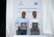 ކުނަހަންދޫ ވޮލީ ކޯޓާއި ފިޓްނަސް ސެންޓަރު ތަރައްގީކުރުން އެމްޓީސީސީއާ ހަވާލުކުރުން، ފޮޓޯ: ރައީސް އޮފީސް