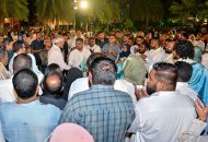 ޕީޕަލްސް ނެޝަނަލް ކޮންގްރެސްގެ ފަރާތުން ބޭއްވި ދަ ގްރޭޓަރ އައްޑޫ ވިޝަންގެ ތަފްސީލު ލޯންޗުކުރުމުގެ ޙަފުލާގައި, ފޮޓޯ: ޕީއެންސީ