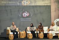 ސަންގު ޓިވީގެ ޕްރޮގްރާމް "އެސްޕްރެސޯ ވިތު ރައީސް" ގައި, ފޮޓޯ: ރައީސް އޮފީސް