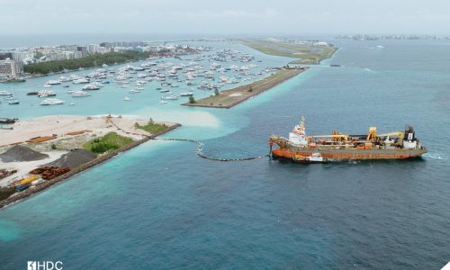 ހުޅުމާލޭ ތިންވަނަ ފިޔަވަހީގެ ބިން ހިއްކުމުގެ މަސައްކަތް އަލުން ފަށައިފި، ފޮޓޯ: އެޗްޑީސީ